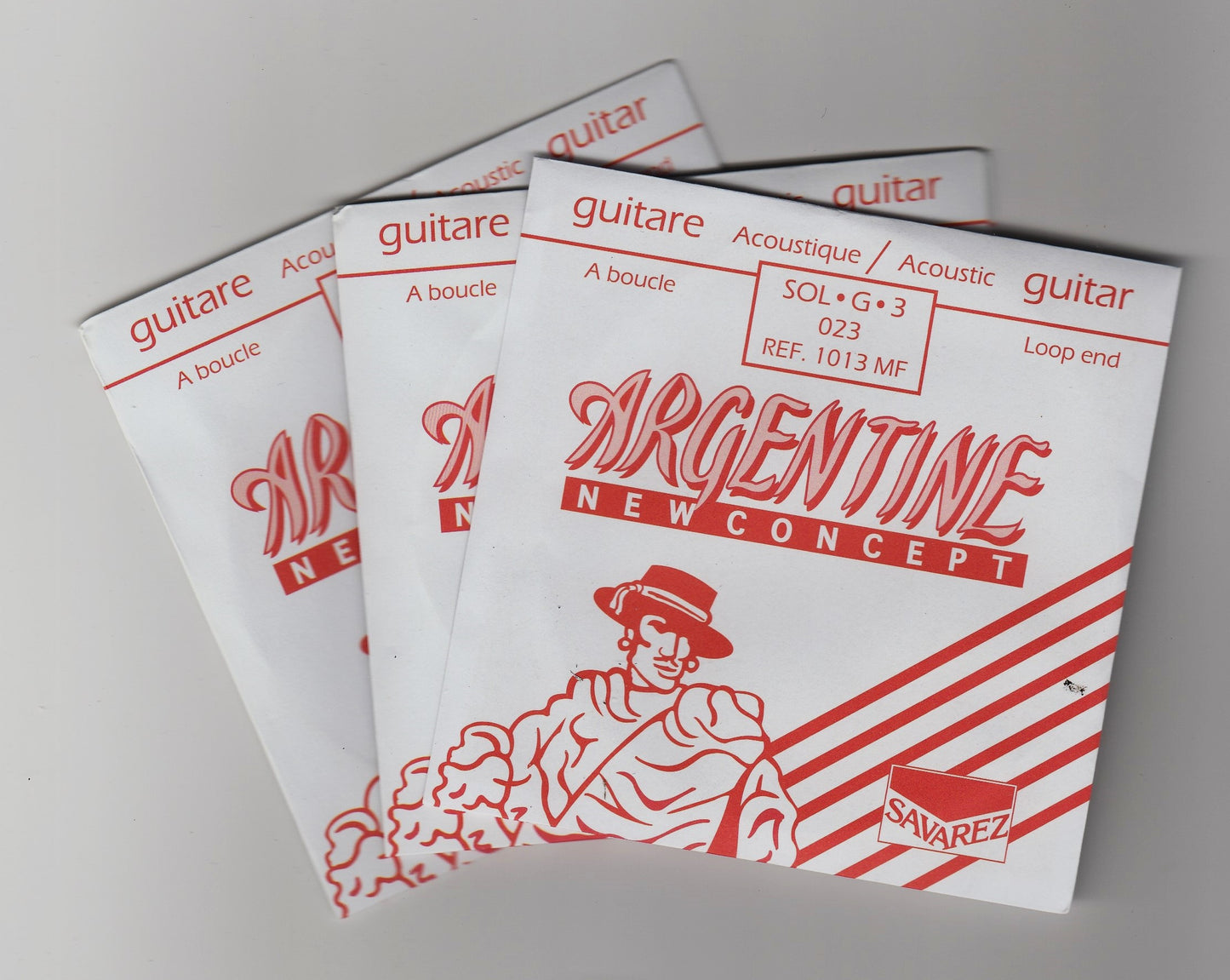 Corde guitare jazz manouche ARGENTINE sol 3ème 023 - lot de 3