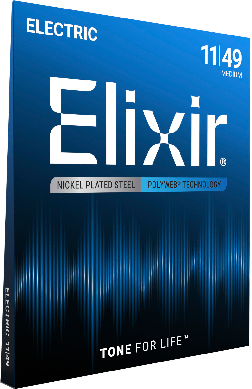 Jeu de cordes guitare électrique ELIXIR 12100 POLYWEB – Medium 11-49