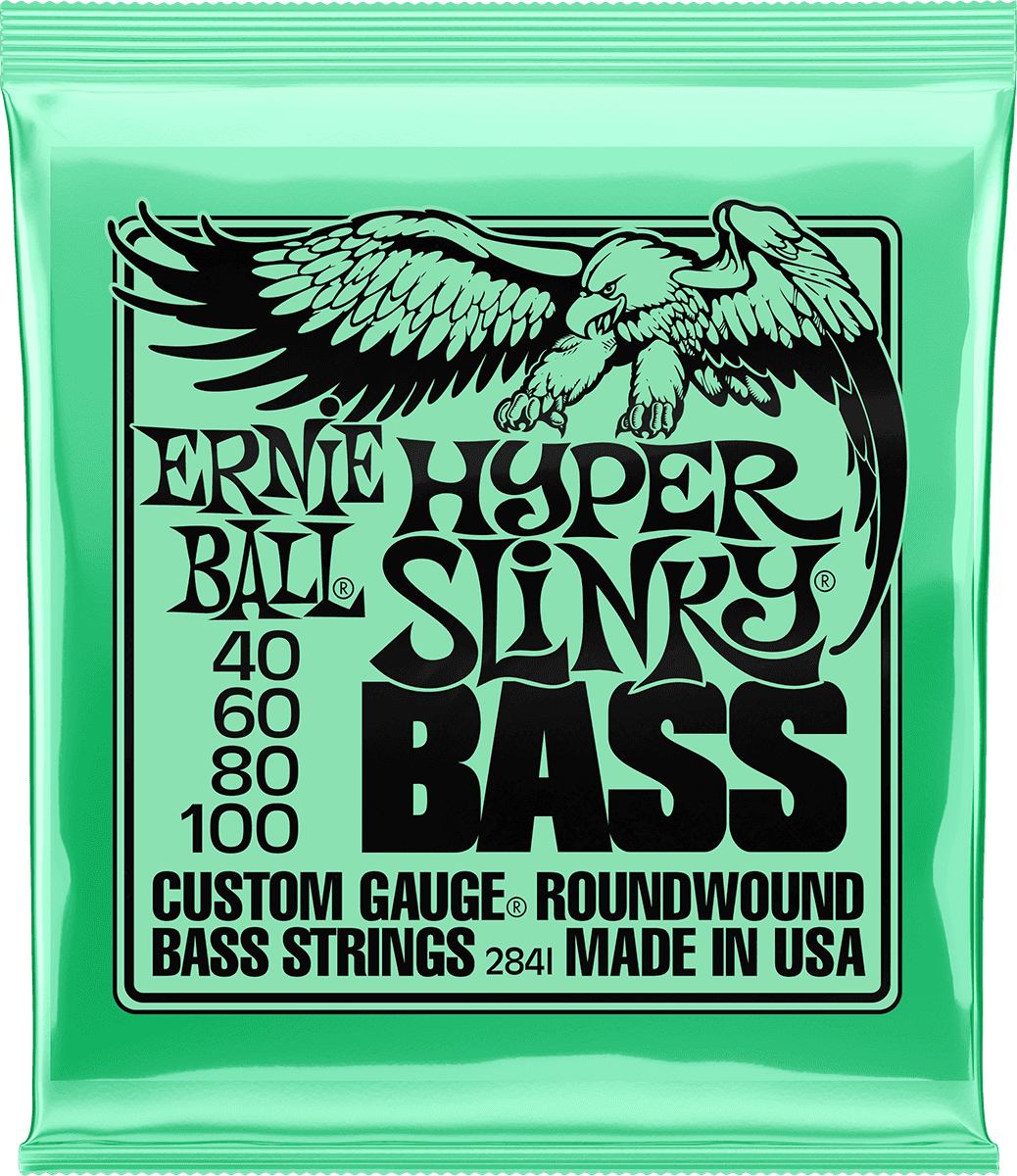 Jeu de Cordes Basse – Ernie Ball Hyper Slinky 40-60-80-100 2841