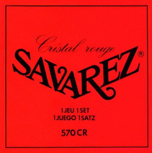 SAVAREZ 570CR Cristal Rouge Tirant Normal – Jeu de cordes guitare classique
