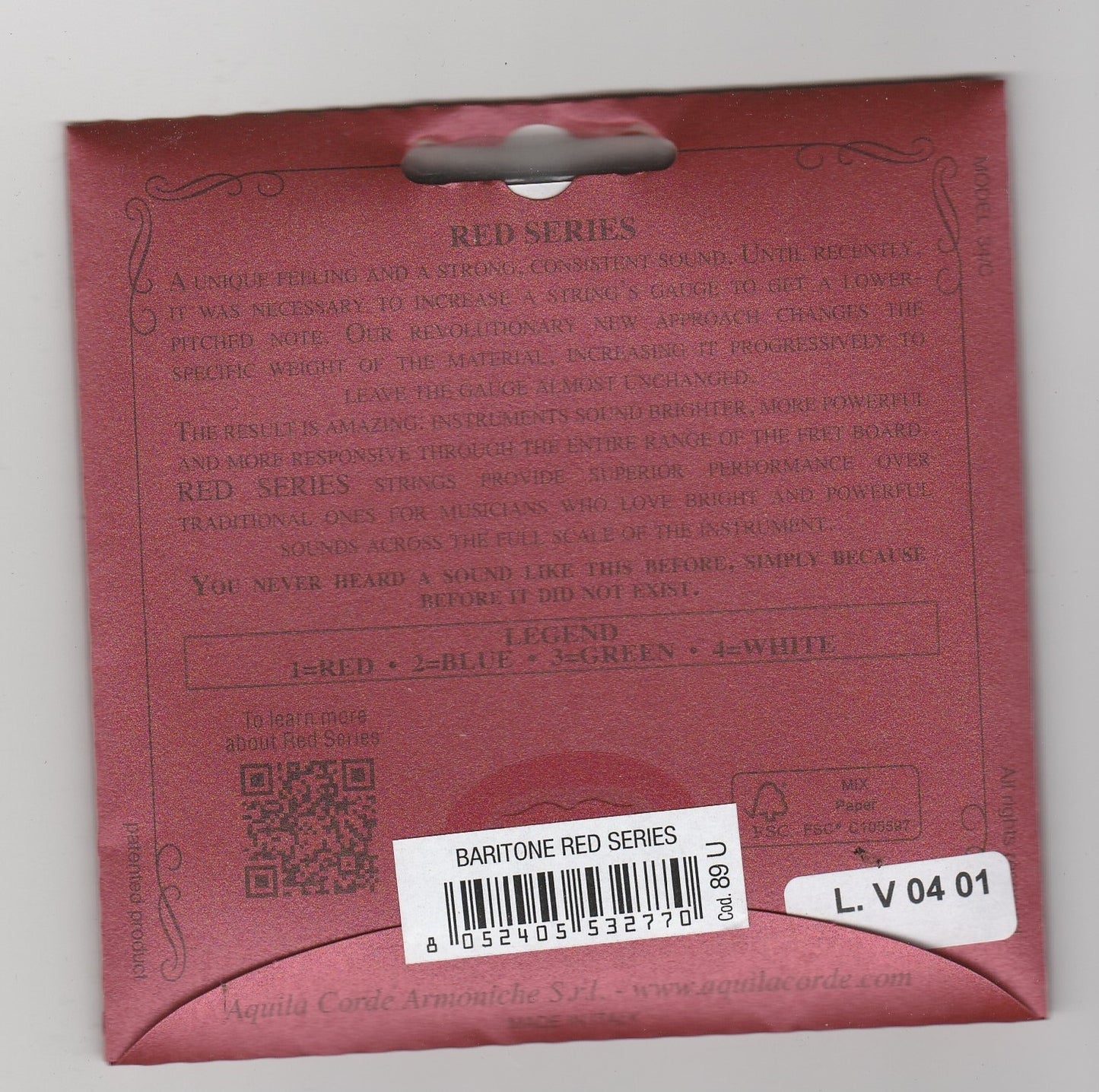 JEU DE CORDES UKULELE BARITON AUILA 89U