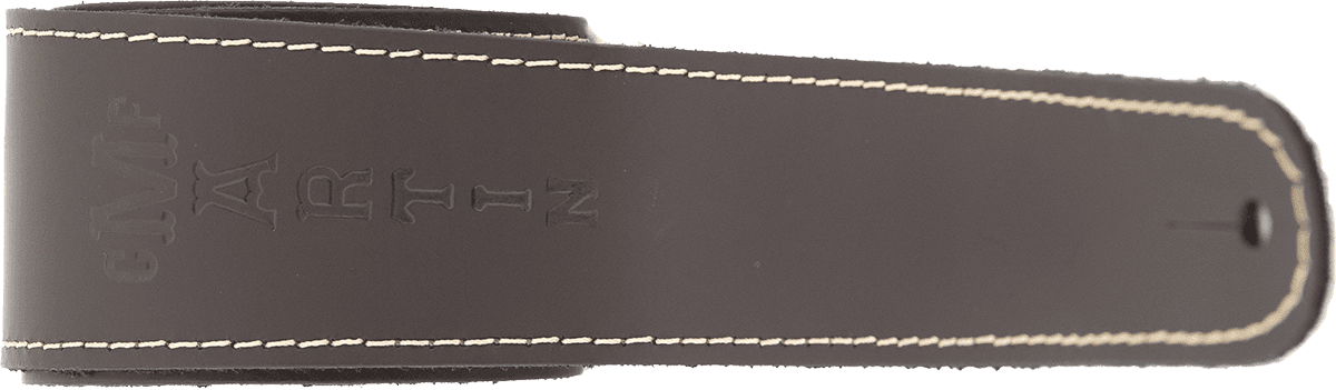 Courroie guitare en cuir slim marron MARTIN A0045