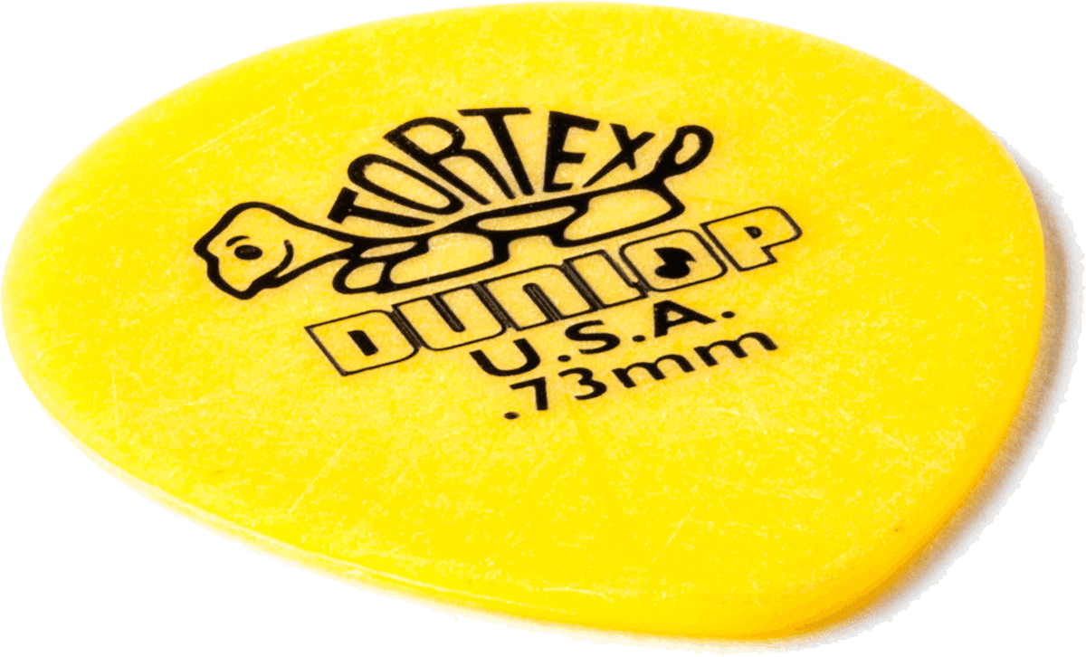 Lot de 6 médiators Dunlop Tortex Teardrop 0.73mm 413R73