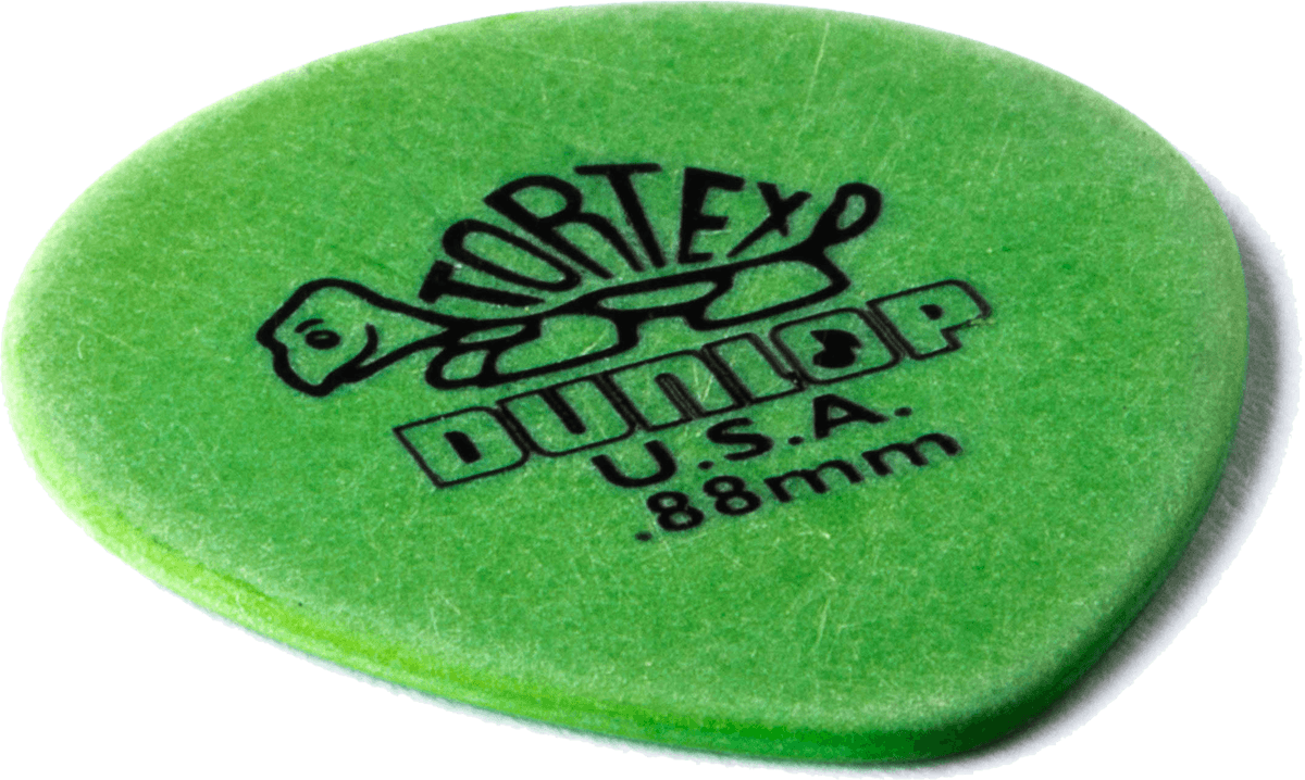 Lot de 6 médiators Dunlop Tortex Teardrop 0.88mm 413R88