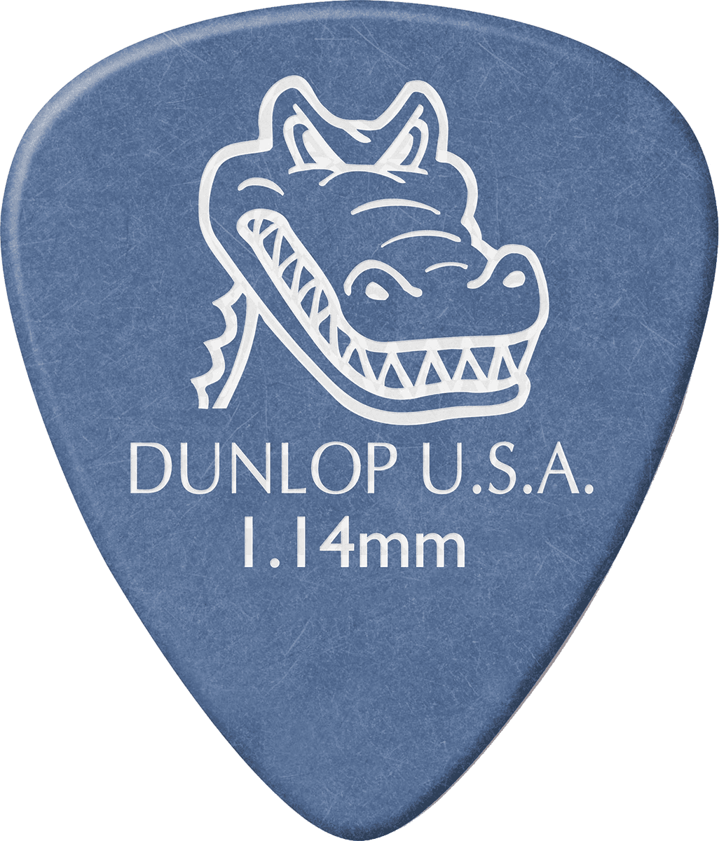 Player’s Pack de 12 médiators Dunlop Gator Grip 1.14mm 417P114