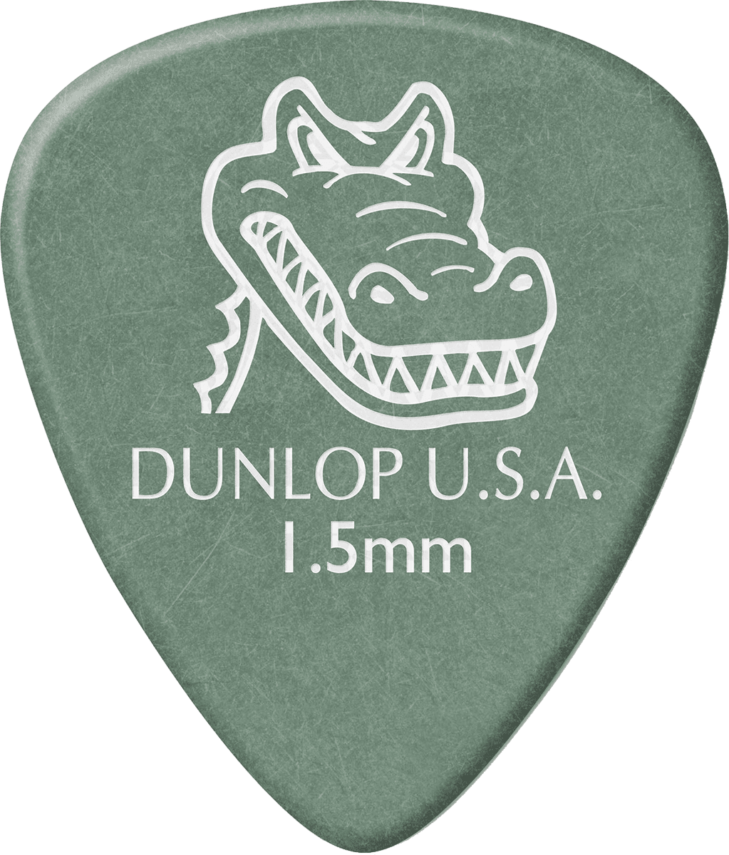 Player’s Pack – Lot de 12 médiators Dunlop Gator Grip 1.50mm 417P150