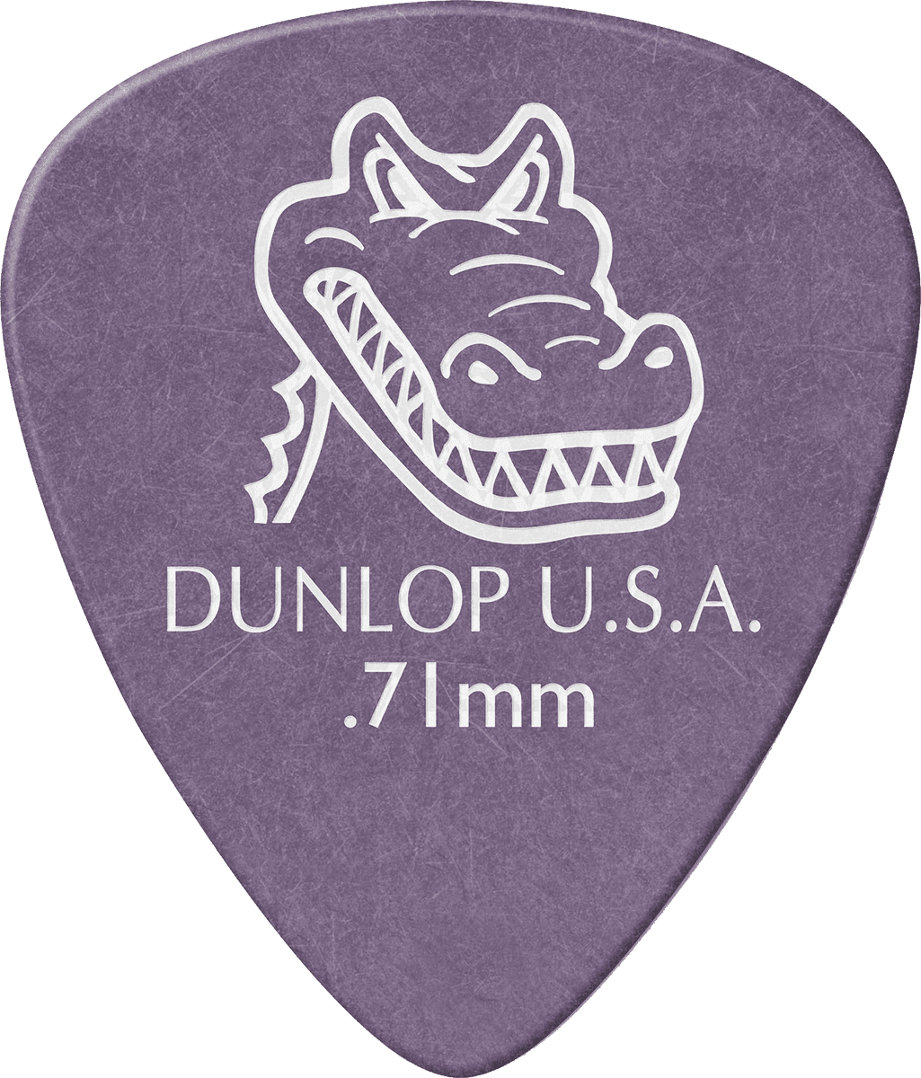 Player’s Pack de 12 médiators Dunlop Gator Grip 0.71mm 417P071