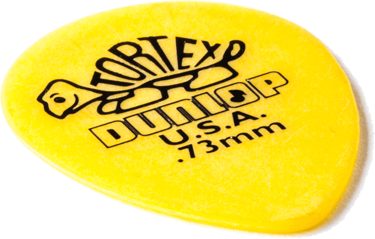 Lot de 6 médiators Dunlop Tortex Small Teardrop 0.73 mm 432R73