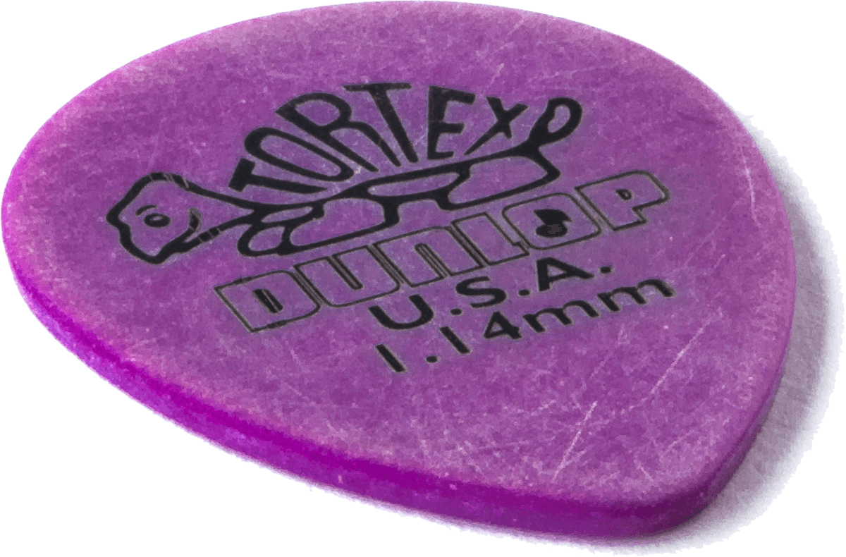 Lot de 6 médiators Dunlop Tortex Small Teardrop 1.14 mm 432R114