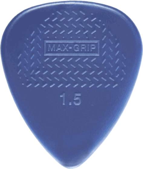 Lot de 12 médiators Dunlop Nylon Max-Grip 1.50mm 449P150