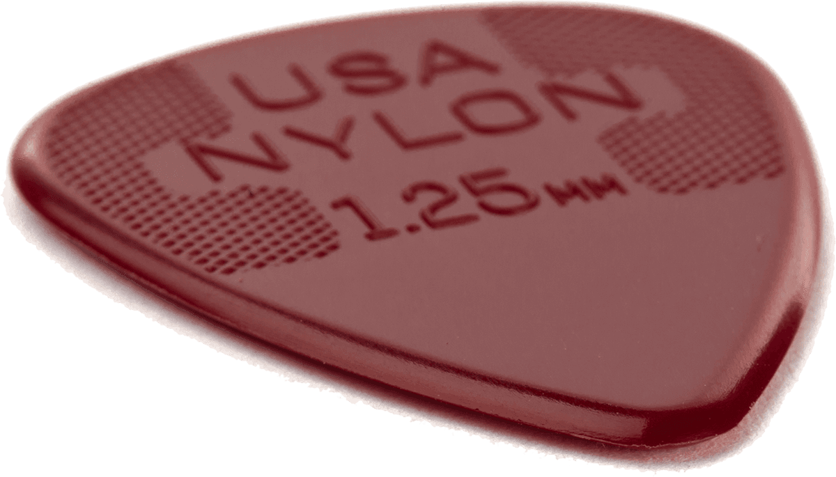 Lot de 12 médiators Dunlop Nylon Standard 0.125mm 44P125
