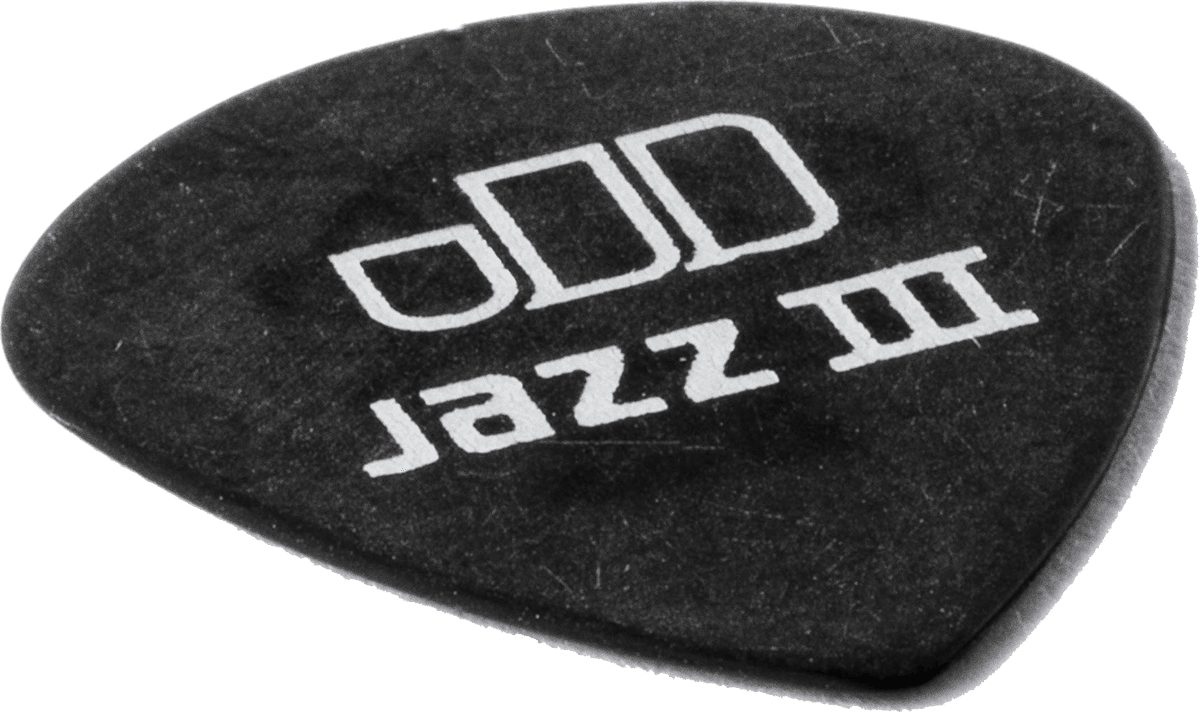 Player’s Pack de 12 médiators Dunlop Tortex Pitch Black Jazz III 0.60 mm 482P60