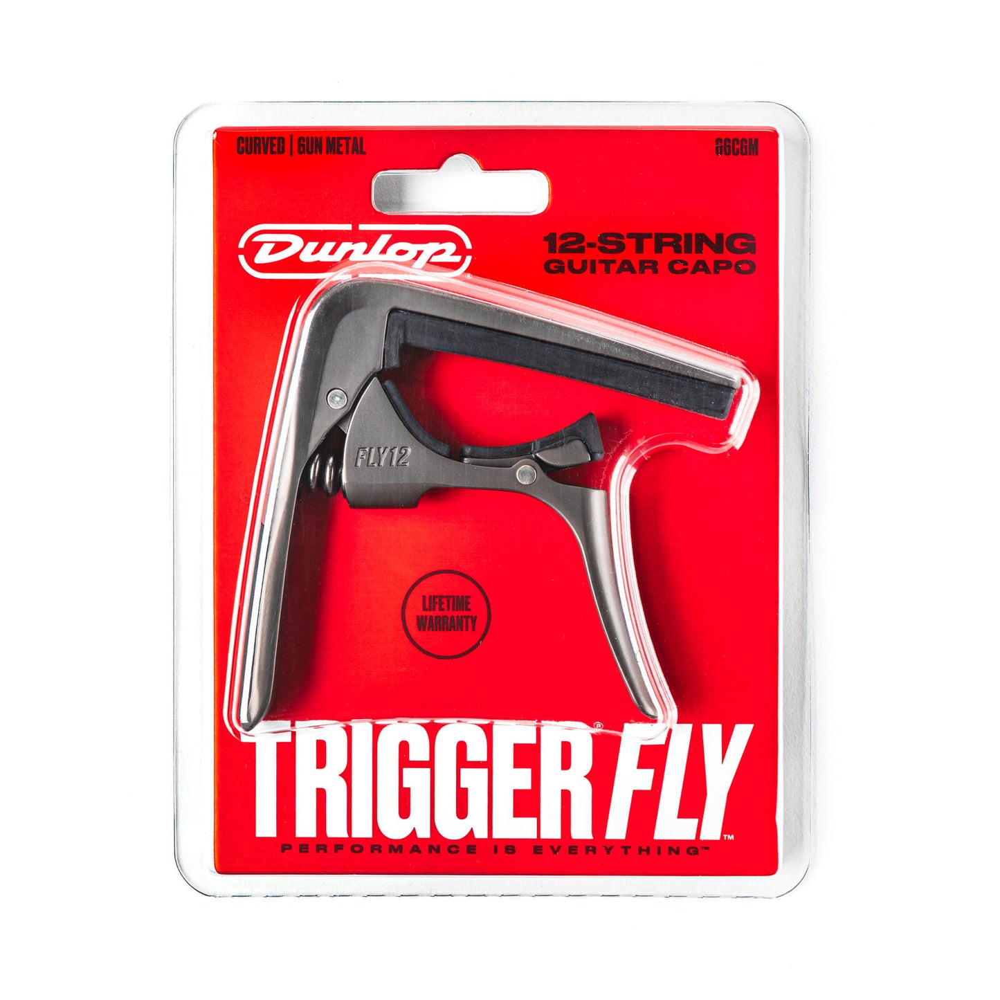 Capodastre Trigger Acoustique Fly 12 Cordes – Gun Metal Dunlop 66CGM