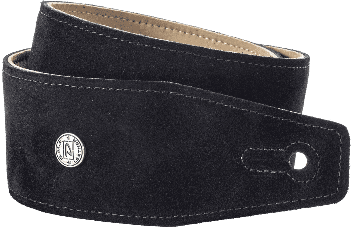 Jim Dunlop BMF-S01 – Courroie guitare cuir noire