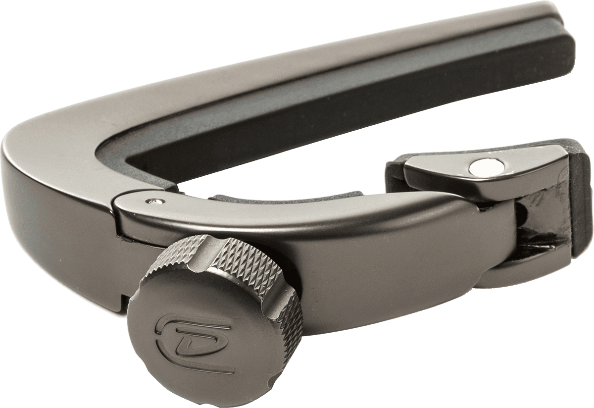 Capodastre guitare acoustique Dunlop Pivot Capo Gun Metal Black DPCGM