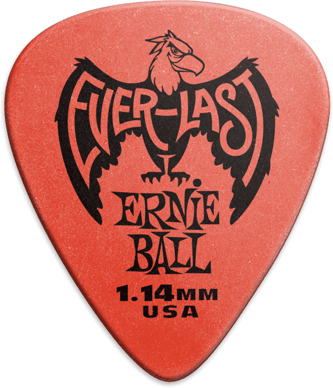 Pack de 12 médiators Ernie Ball Everlast – 1,14 mm - 9194