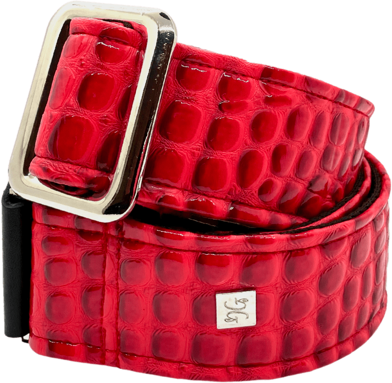 Courroie de guitare GET’M GET’M – Aussie Gator Dragon Red