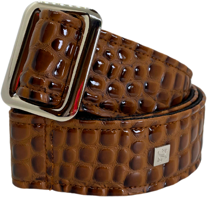 Courroie de guitare GET’M GET’M – Aussie Gator Mocha Brown
