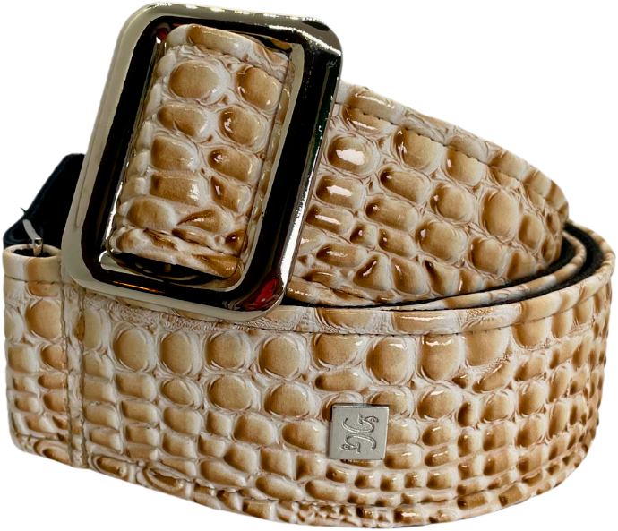 Courroie de guitare GET’M GET’M Aussie Gator – Western Cream