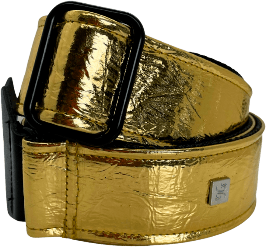 Courroie guitare Get'm Get'm – Distressed Vernice Gold