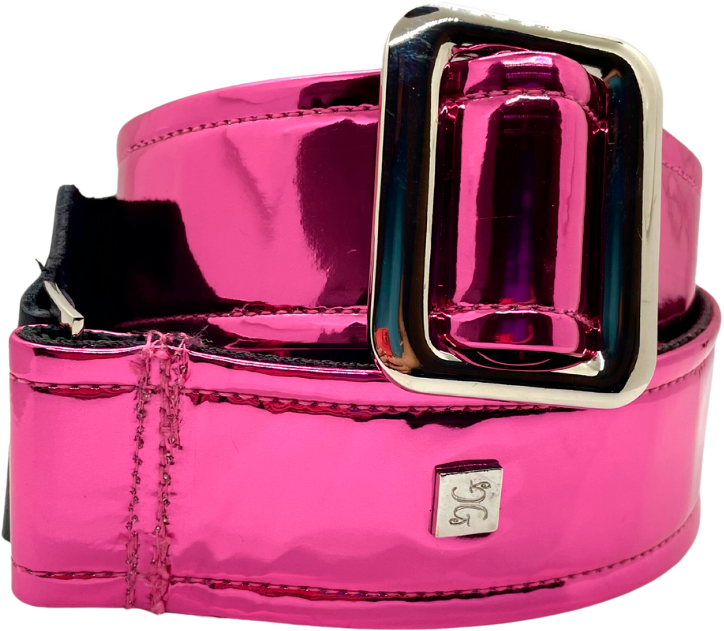 Courroie guitare Get'm Get'm – Mirror Reflective Collection – Fuchsia