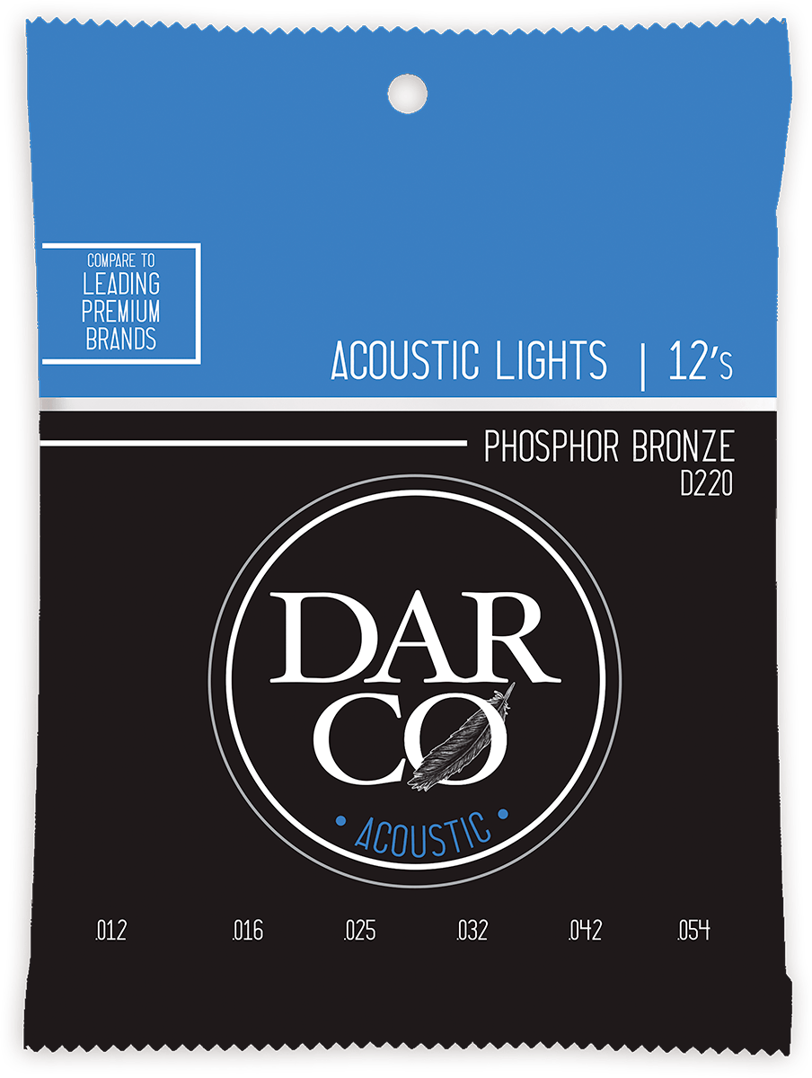 Jeu de cordes acoustique DARCO D220 – Phosphore Bronze – Light