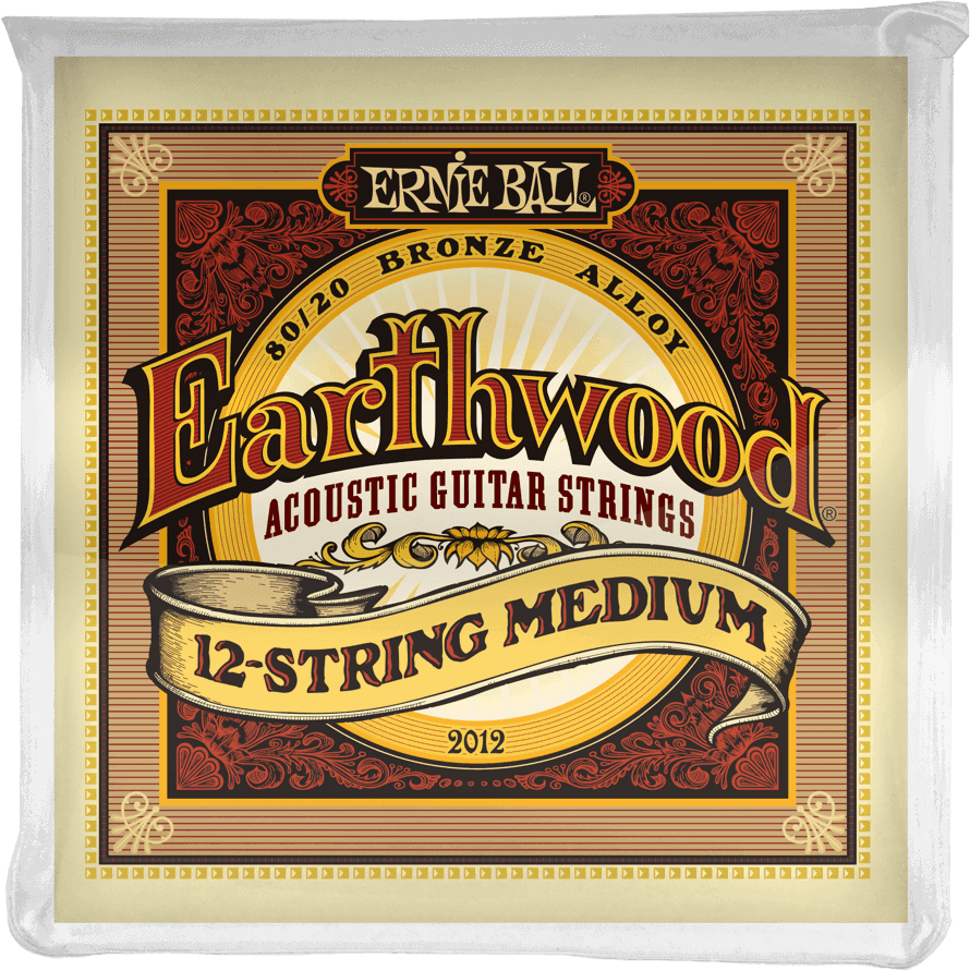 Jeu de cordes ERNIE BALL 2012 Earthwood – guitare acoustique 12 cordes – Medium 11-52