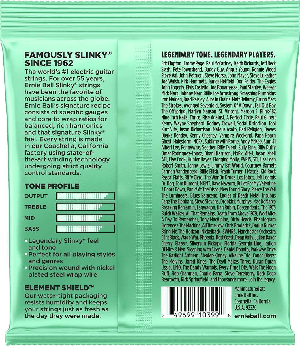 ERNIE BALL 2229 HYPER SLINKY - JEU DE CORDES GUITARE ELECTRIQUE 08 - 42
