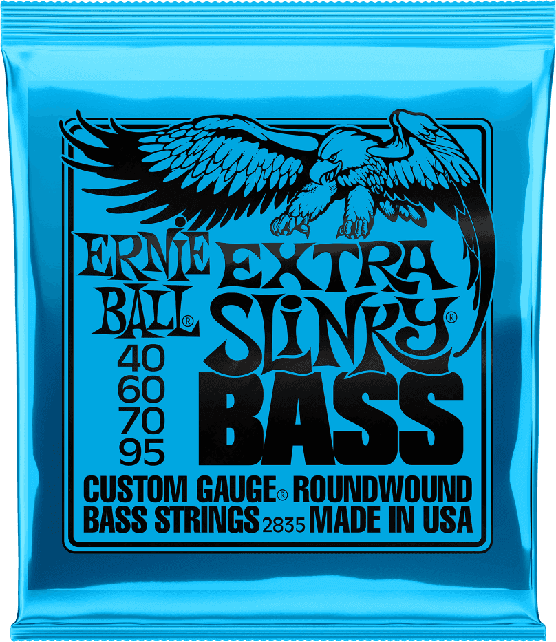 ERNIE BALL 2835 Extra Slinky 40-60-70-95 – Jeu de cordes basse