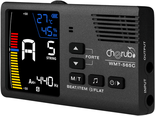 4 en 1 pour Cordes - Accordeur / Métronome / Thermo-Hygromètre CHERUB WMT-565C