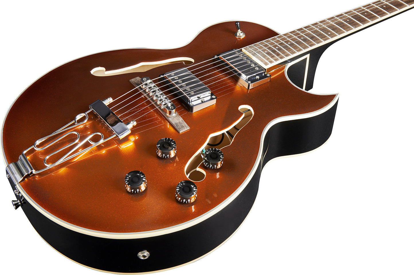 GUITARE ELECTRIQUE HOLLOWBODY JAZZ SIMPLE CUT GOLD EKO JAZZ-GLD