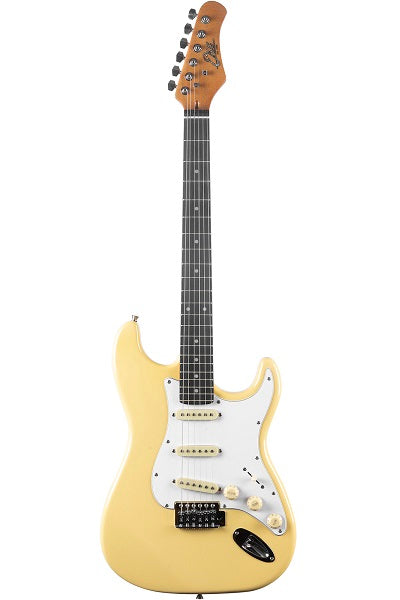 Guitare électrique crème EKO ST300-CRM