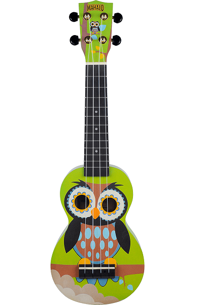UKULELE SOPRANO HIBOU + HOUSSE MAHALO MA1WL