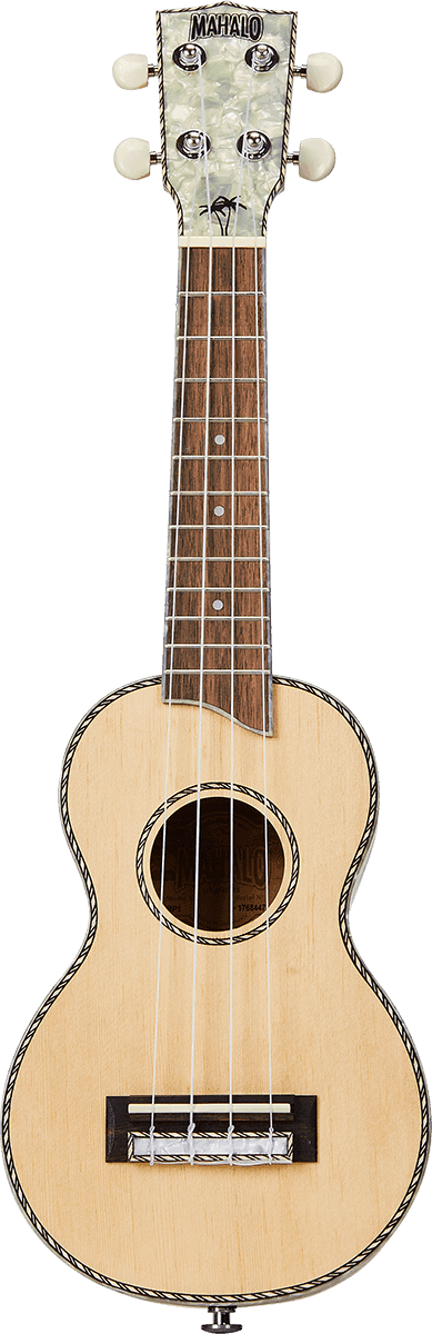 UKULELE SOPRANO + HOUSSE série PEARL MAHALO MP1
