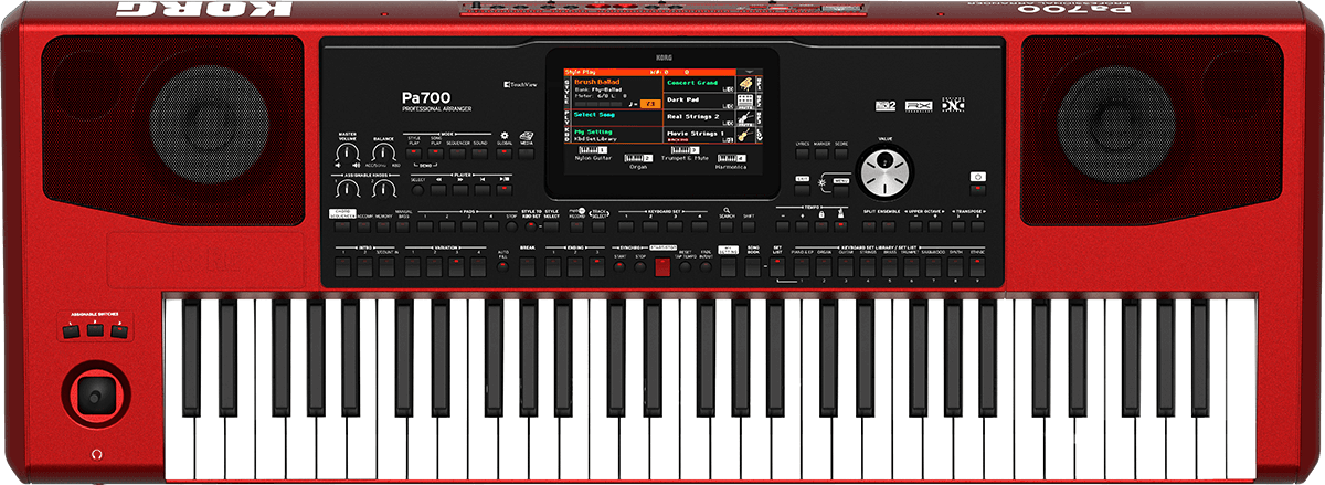 CLAVIER ARRANGEUR 61 NOTES KORG PA700 VERSION ROUGE