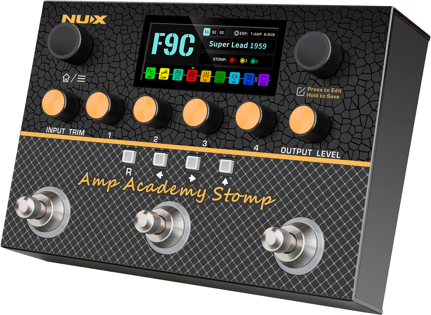 PEDALE Simulateur d'ampli de puissance et d'IR STEREO NUX AMPACADEMY-STOMP
