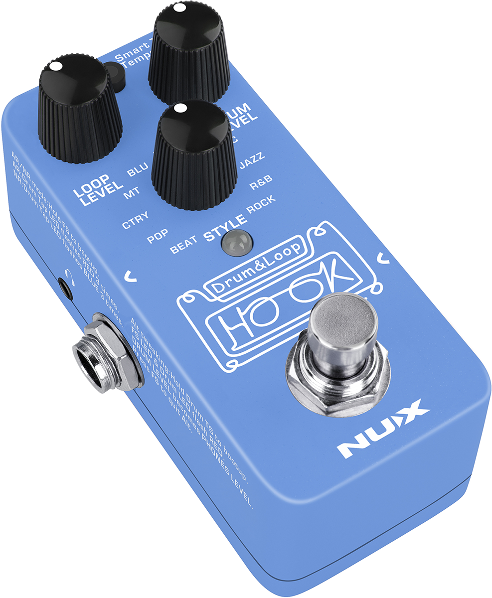 PEDALE LOOPER ET BOITE A RYTHMES MINI NUX HOOK-DRUM&LOOPMINI