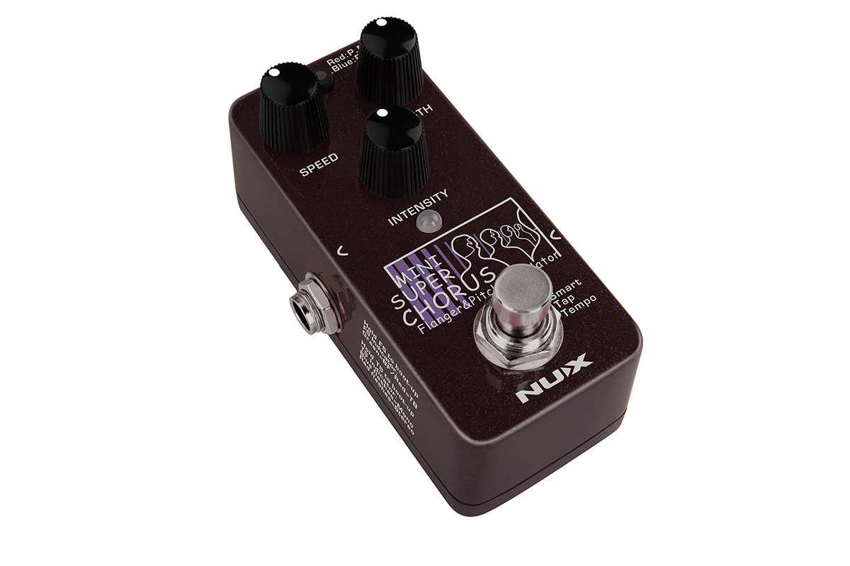 PEDALE CHORUS FLANGER NUMERIQUE - TAPE TEMPO NUX MINI SUPER CHORUS
