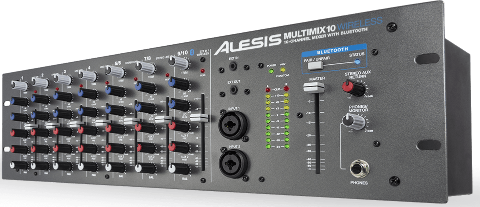 Table de mixage Alesis MM10WL – 10 canaux – Bluetooth