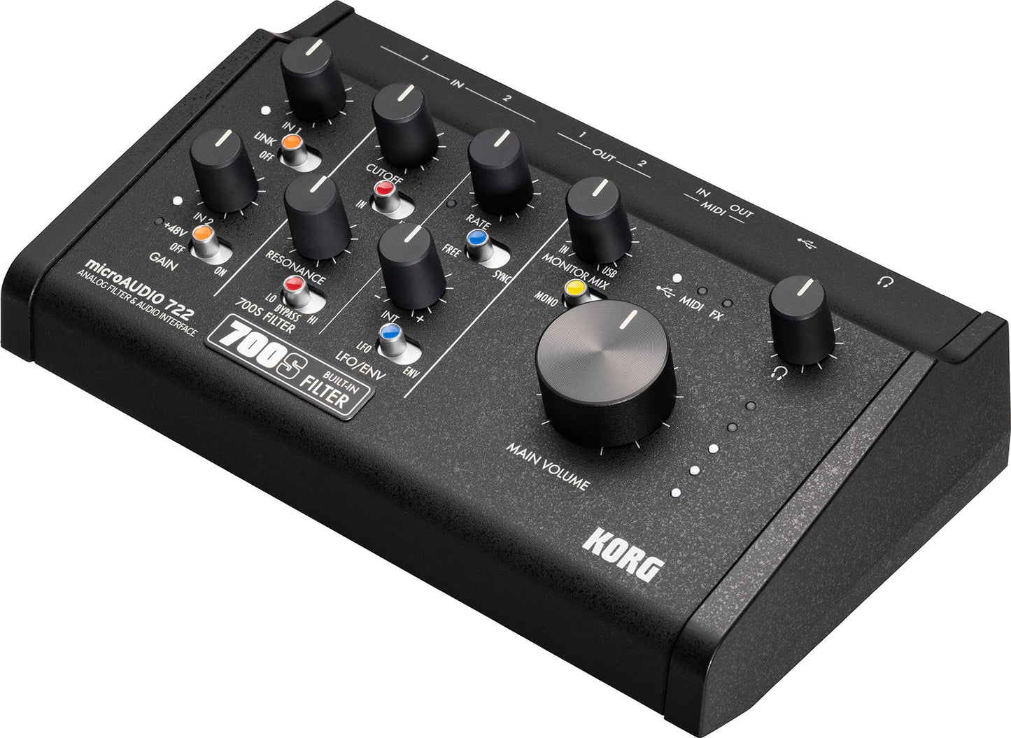 KORG microAUDIO 722 – Interface audio USB-C 2 entrées / 2 sorties