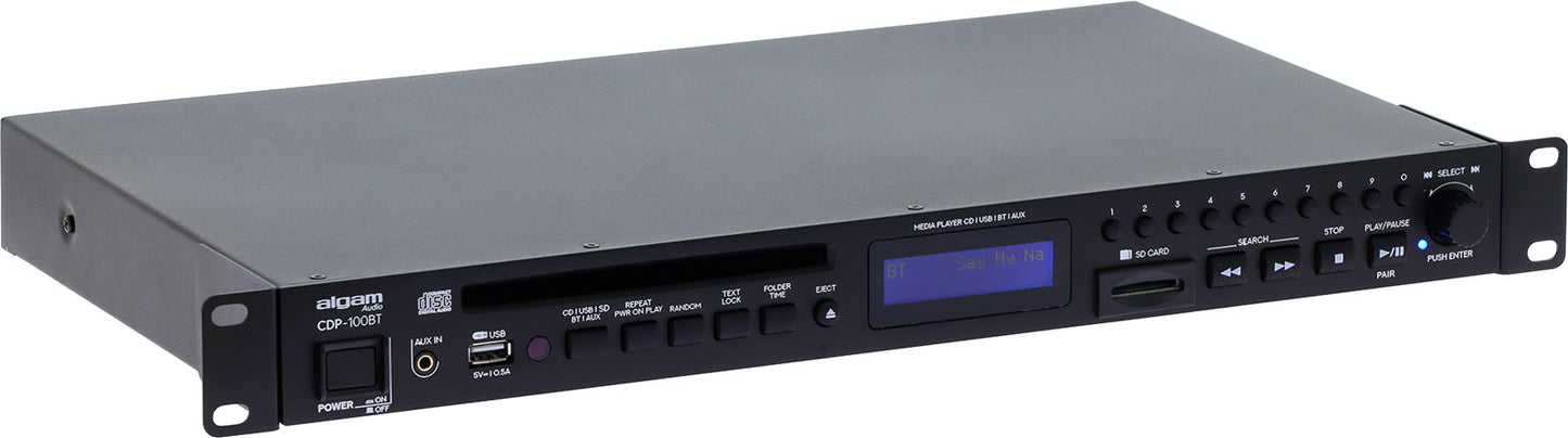 ALGAM AUDIO CDP100-BT – Lecteur CD / SD / Bluetooth rackable 1U