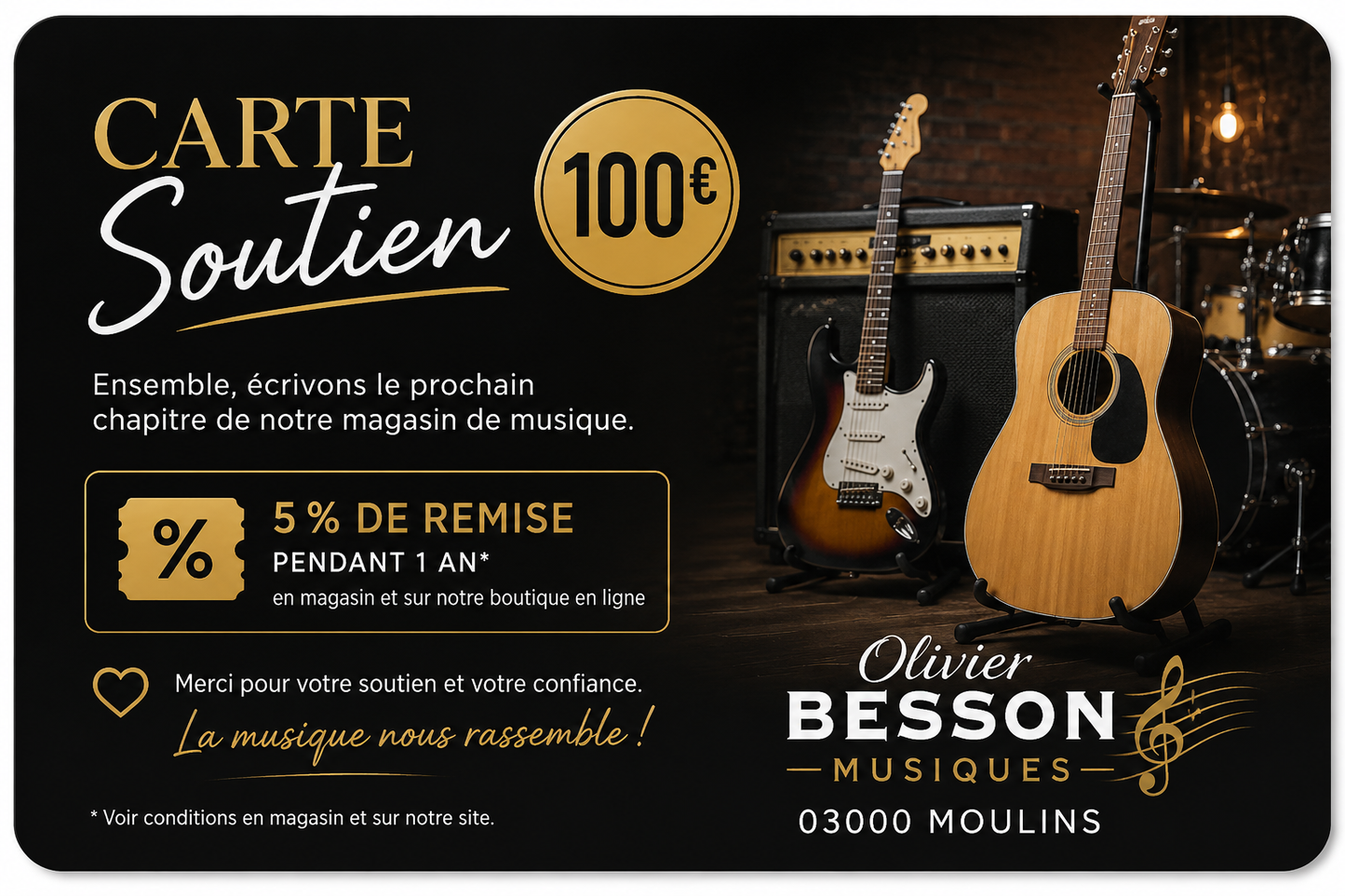 Carte Soutien – 100 €