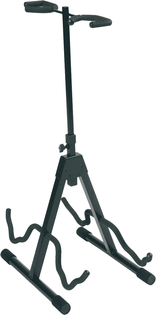 Stand Guitare en A Universel – Tête réglable 2 guitares RTX G2R