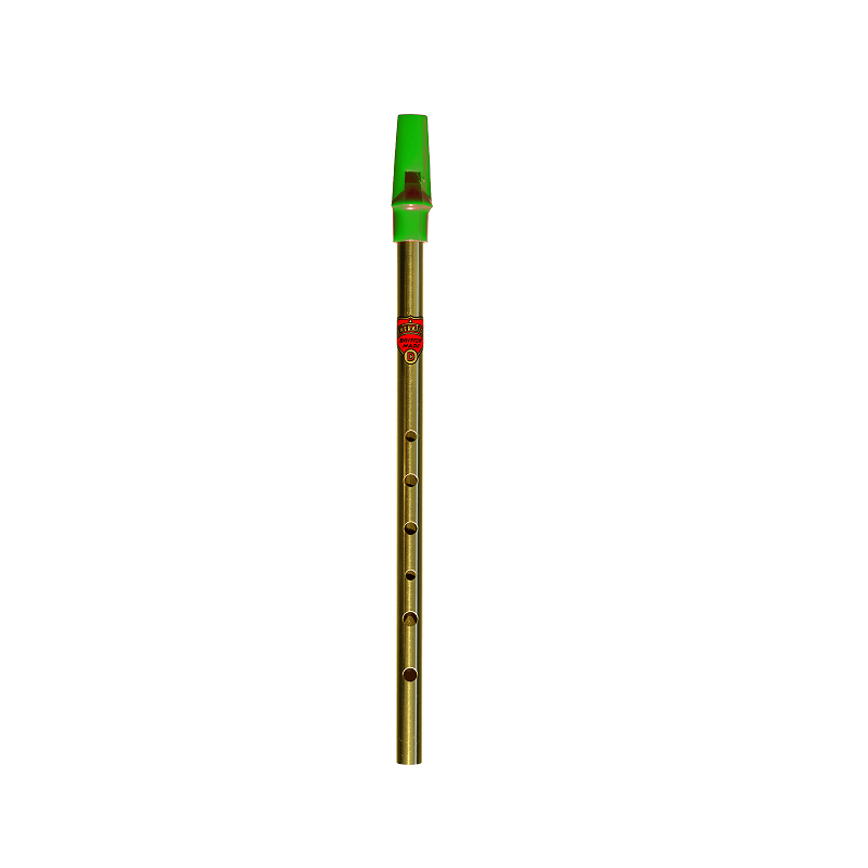 Flageolet Laiton Ré Vert (Whistle) GENERATION MUSIQUE