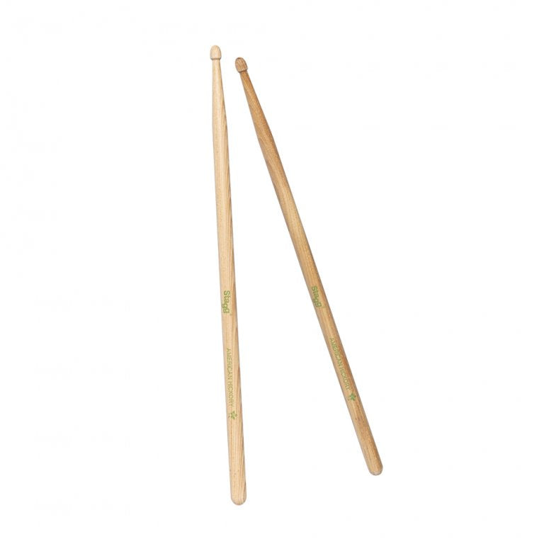 PAIRE DE BAGUETTES STAGG SÉRIE V – 7A – HICKORY – OLIVE BOIS