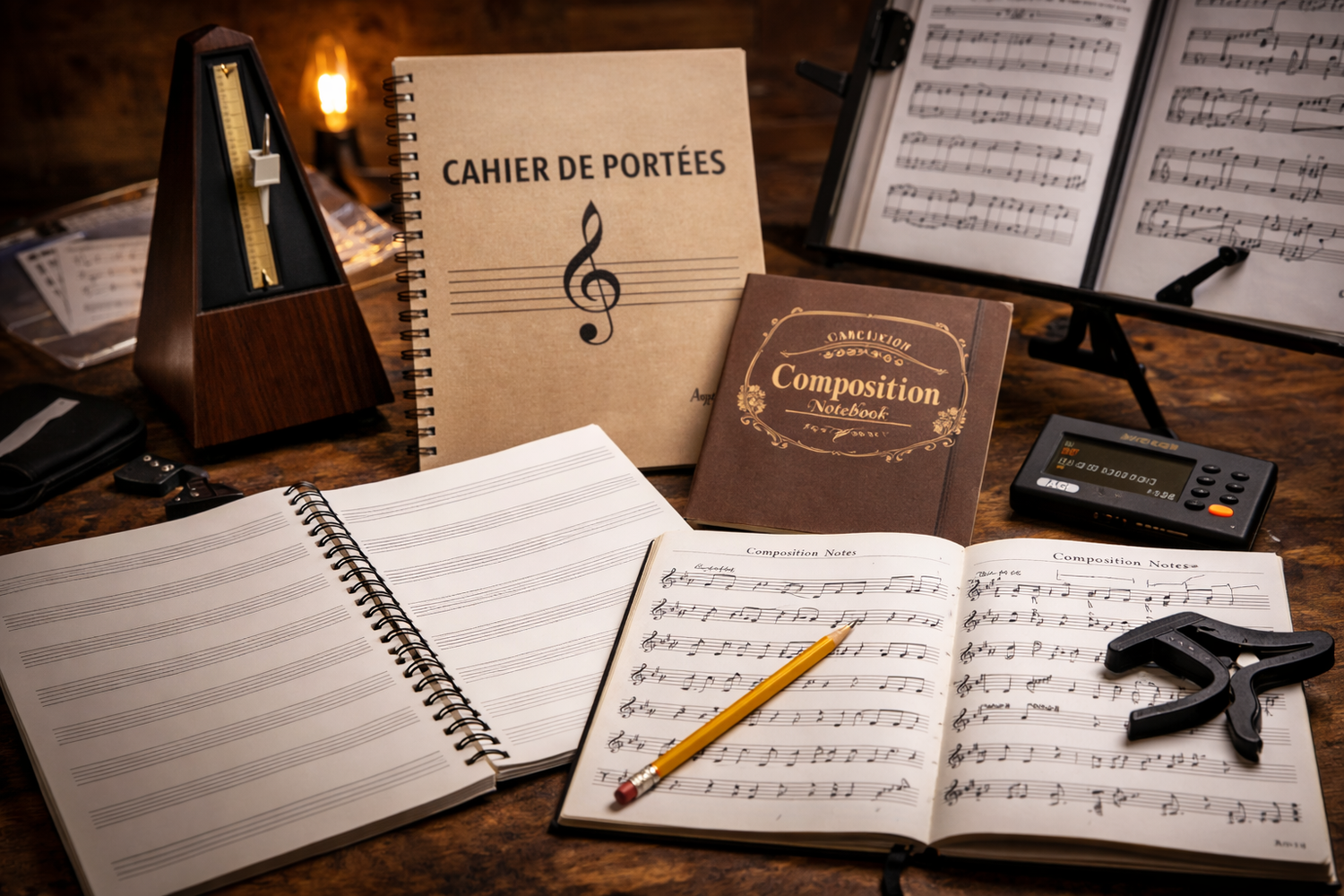CAHIERS, PARTITIONS ET AUTRES ACCESSOIRES