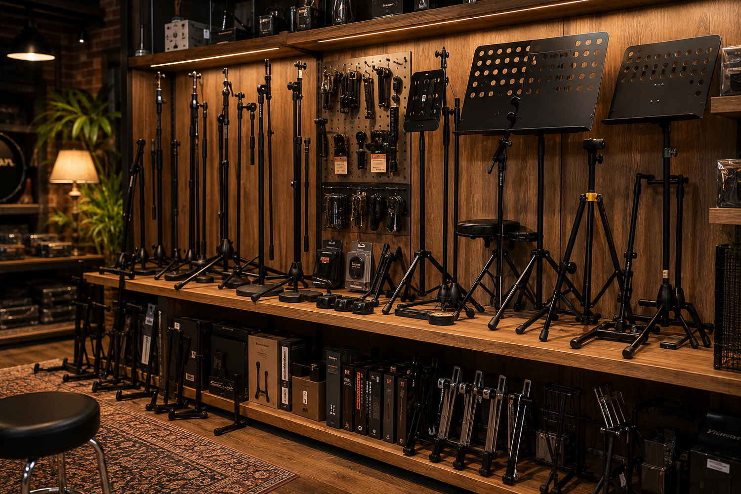 Stands, pupitres et accessoires – L’essentiel pour votre installation