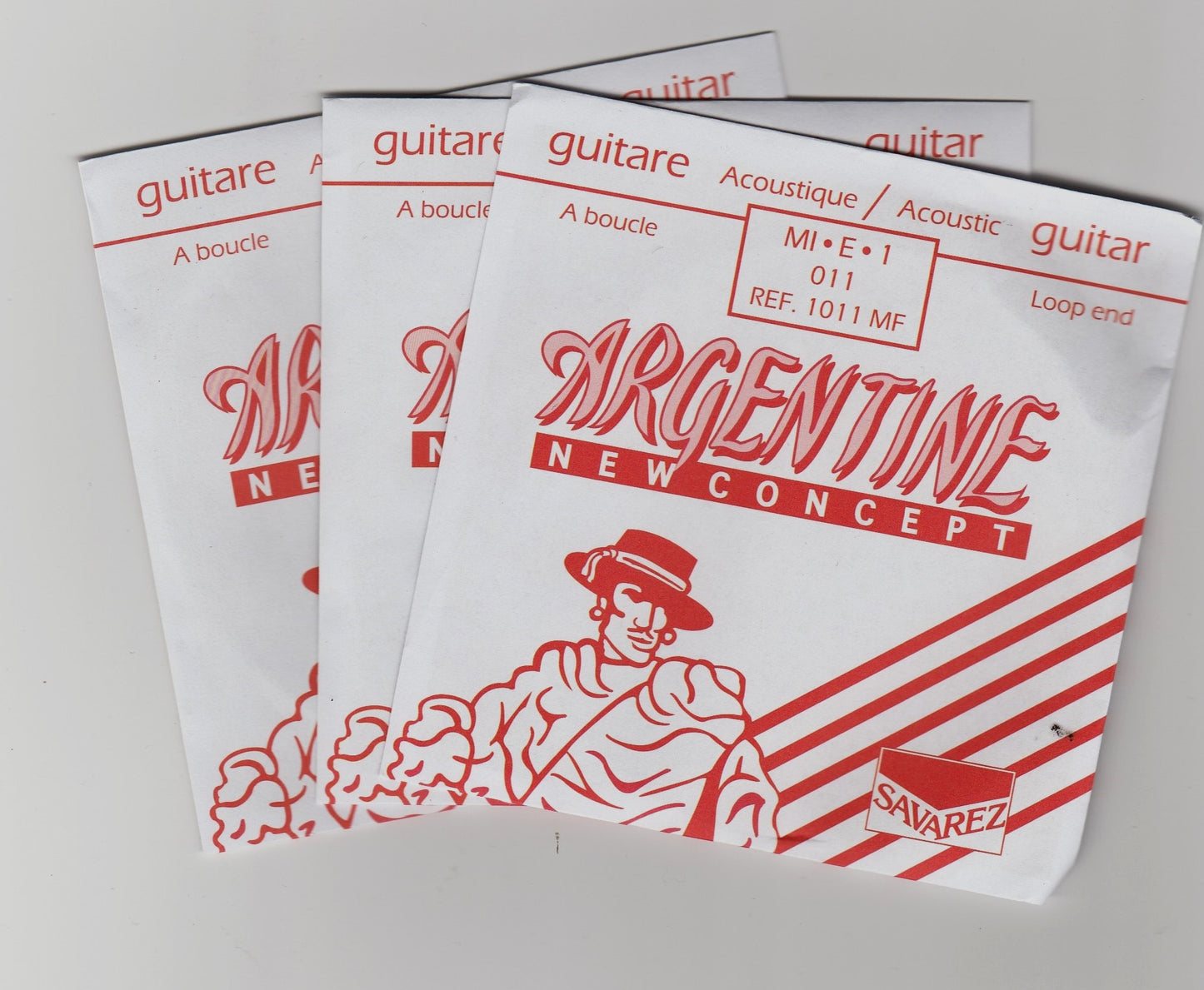 corde guitare jazz manouche ARGENTINE mi 1ere a boucle 011 - lot de 3