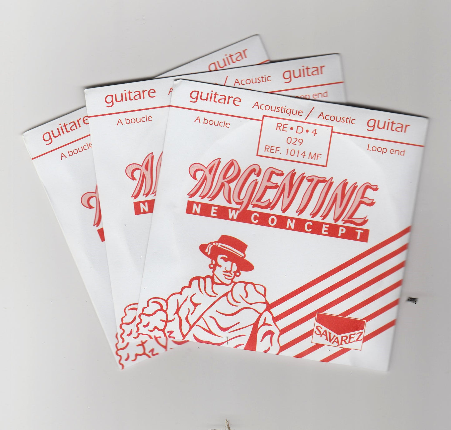 Corde guitare jazz manouche ARGENTINE Ré 4ème 029 - lot de 3