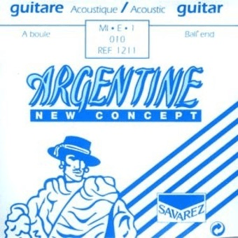 Corde guitare Jazz Manouche ARGENTINE – Mi 1ère à boule 0.10 – Lot de 3